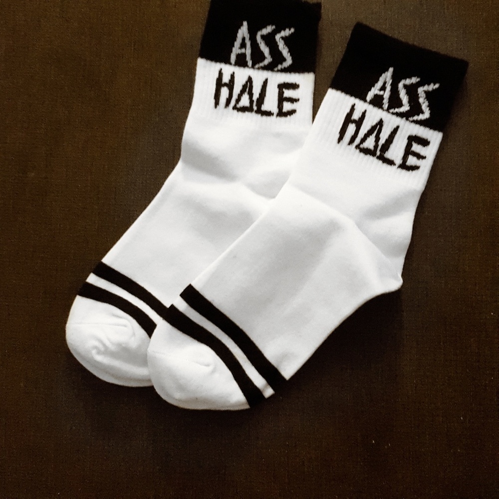 👣"Asshole" ankle socks